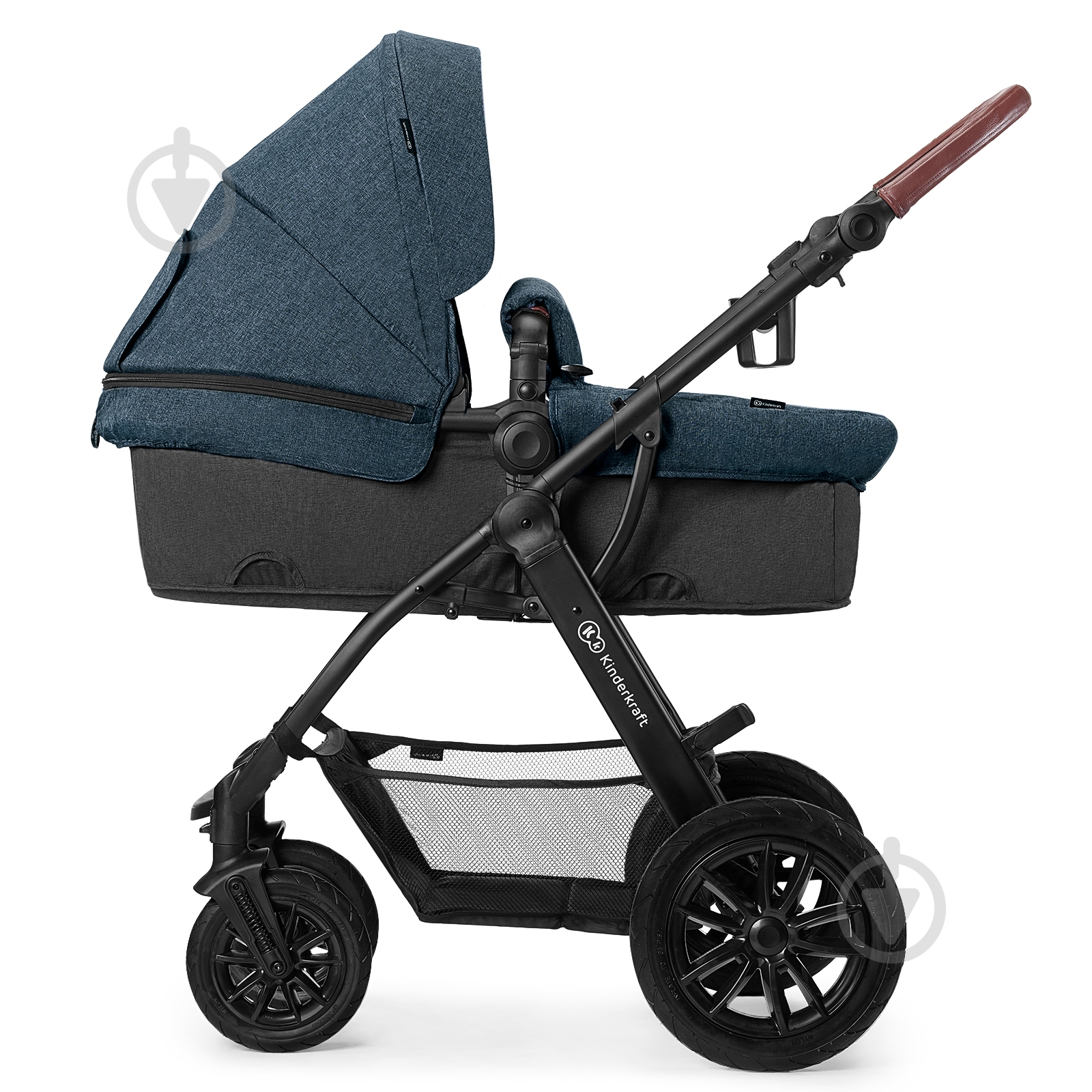 Коляска 3 в 1 Kinderkraft XMOOV джинсовая - фото 3