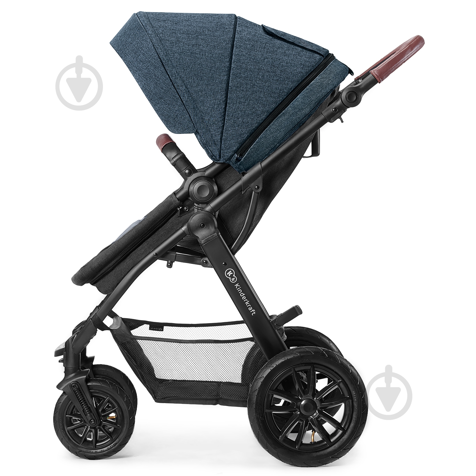 Коляска 3 в 1 Kinderkraft XMOOV джинсовая - фото 6