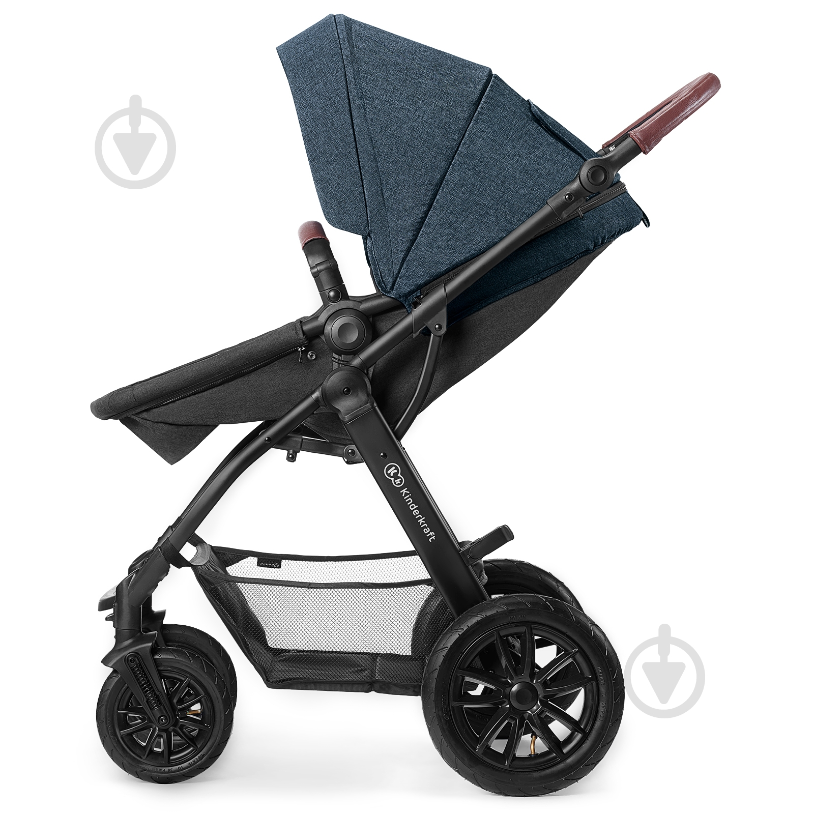 Коляска 3 в 1 Kinderkraft XMOOV джинсовая - фото 7