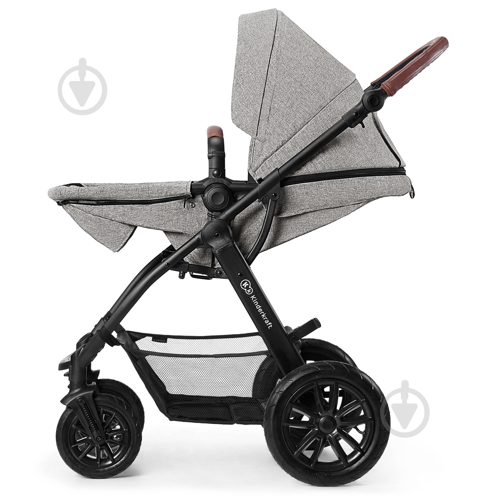 Коляска 3 в 1 Kinderkraft XMOOV Серая - фото 8