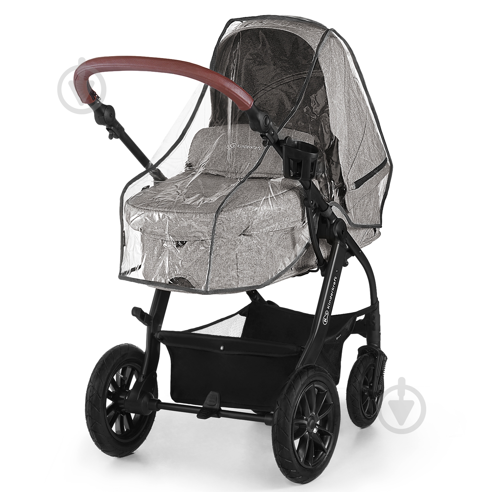 Коляска 3 в 1 Kinderkraft XMOOV Серая - фото 12