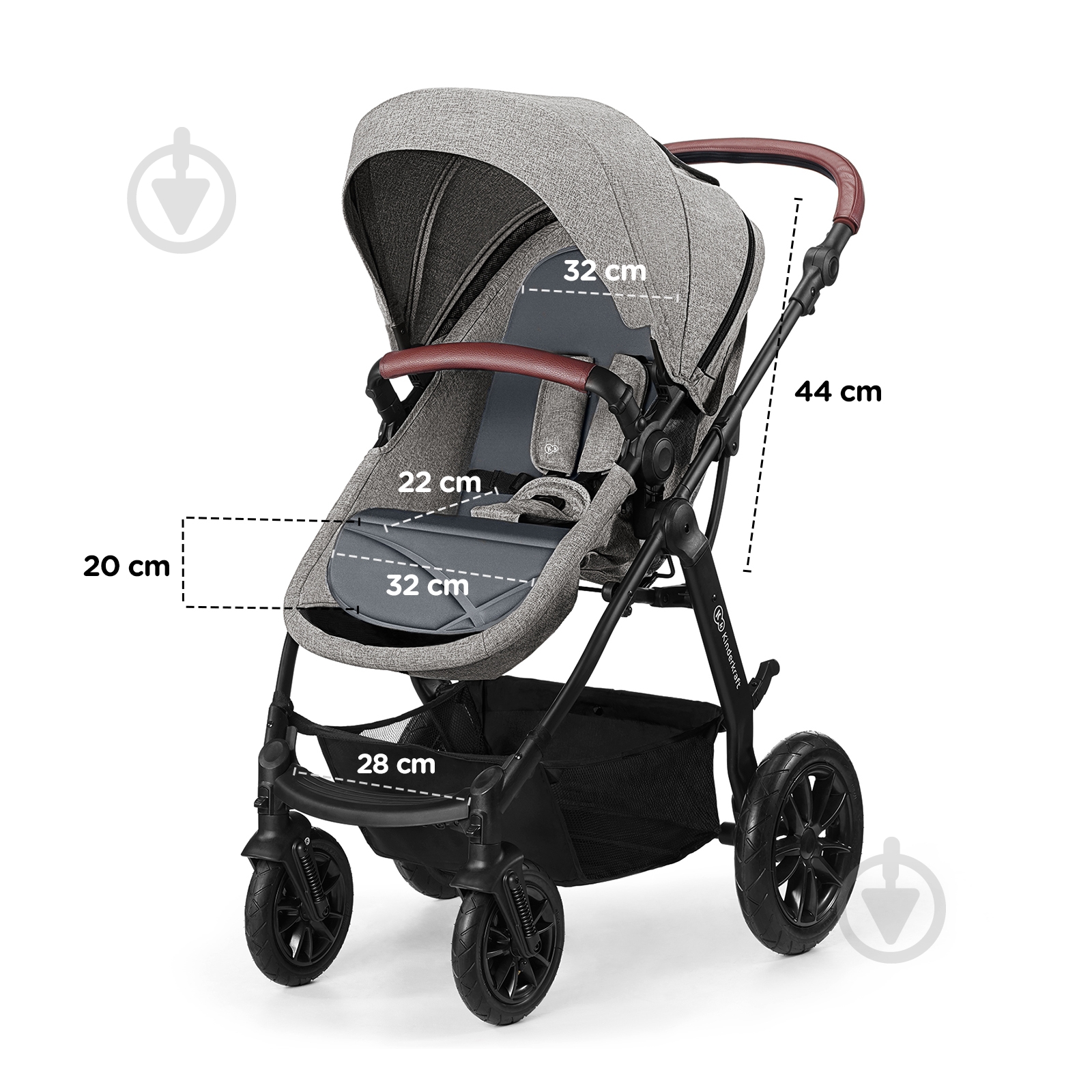 Коляска 3 в 1 Kinderkraft XMOOV черная - фото 10