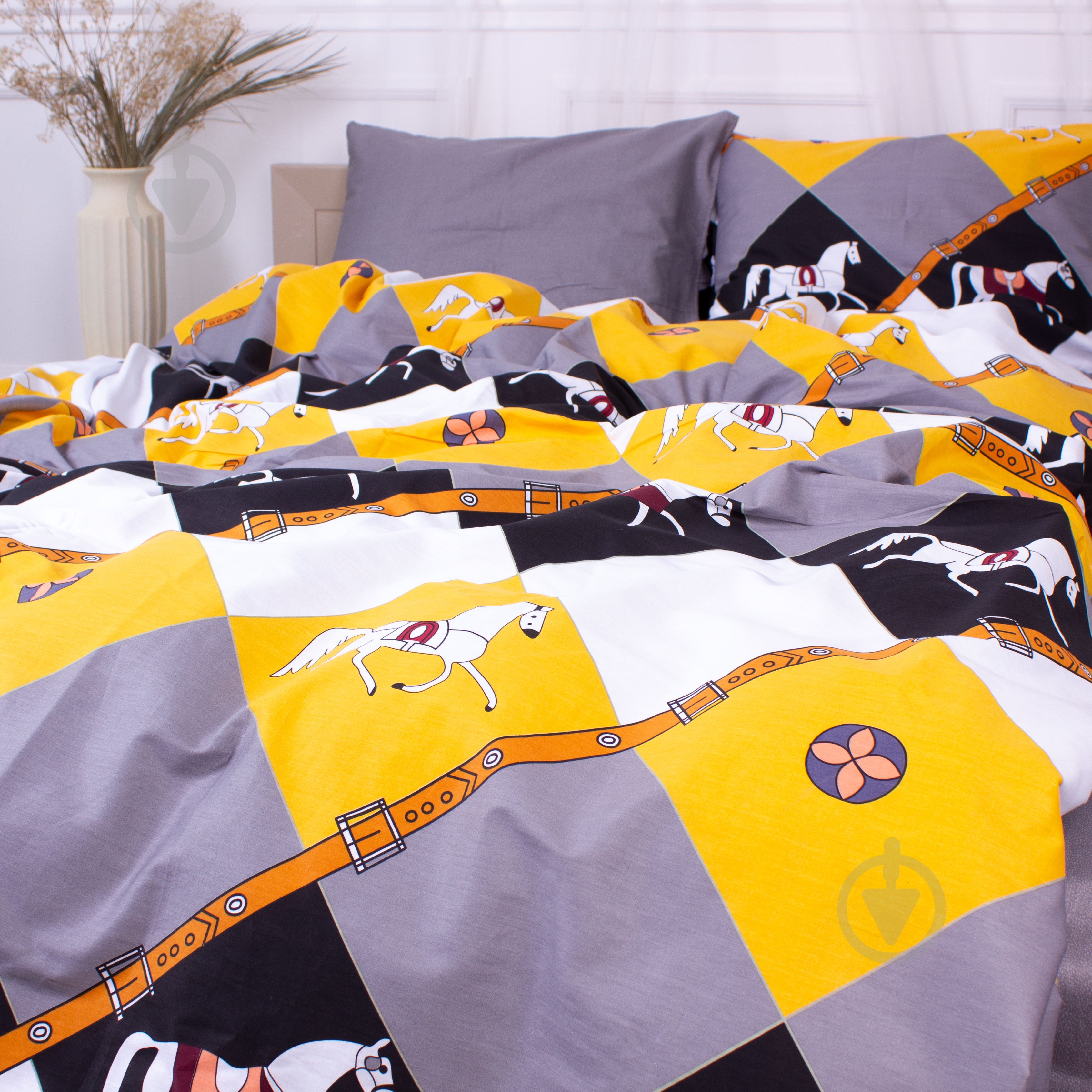 Комплект постільної білизни Сатин 160х220 см 22-1327 Important мультиколор MirSon - фото 5 Комплект постільної білизни Сатин 160х220 см 22-1327 Important мультиколор MirSon - фото 5