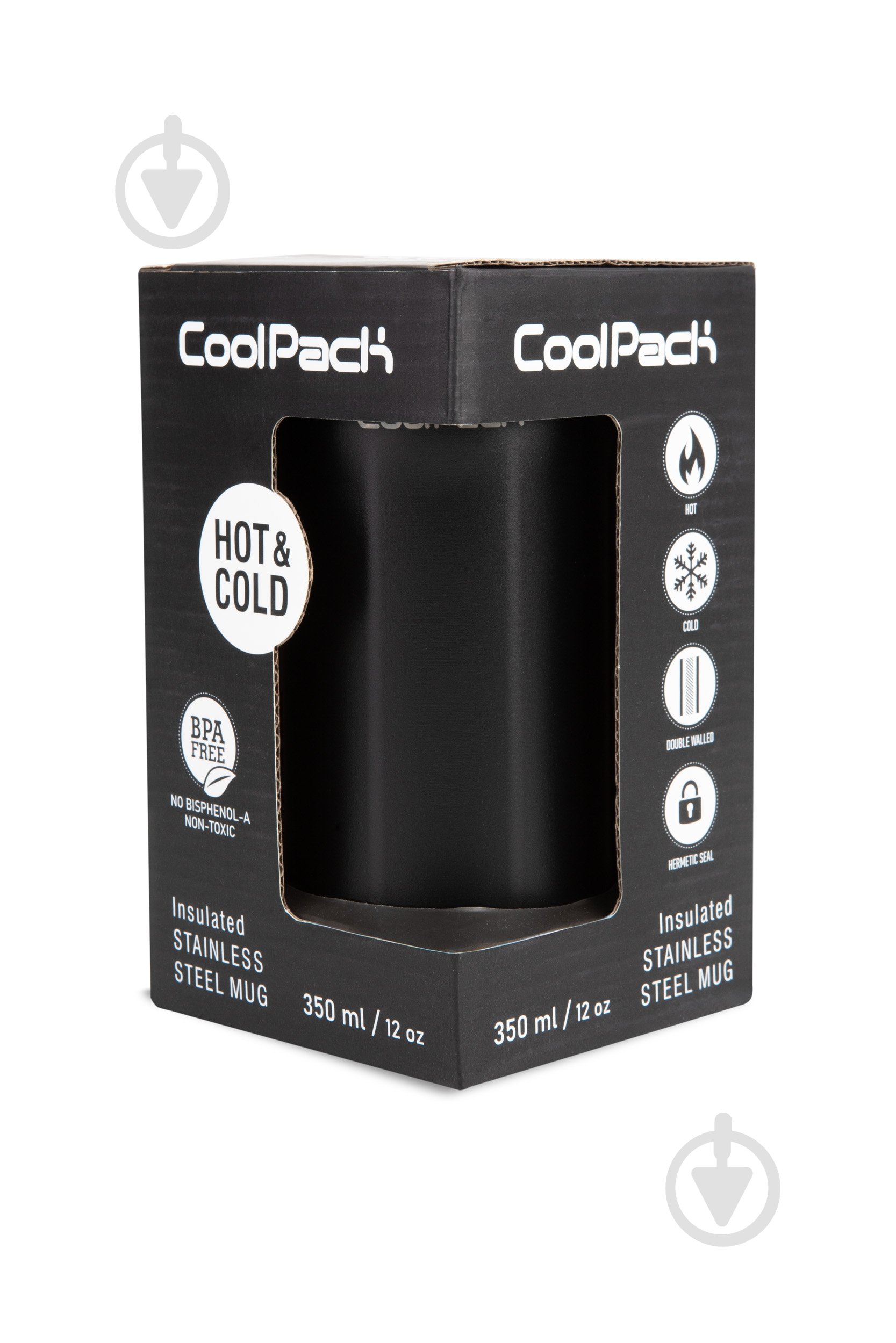 Термопляшка CoolPack 350 мл BLACK - фото 2