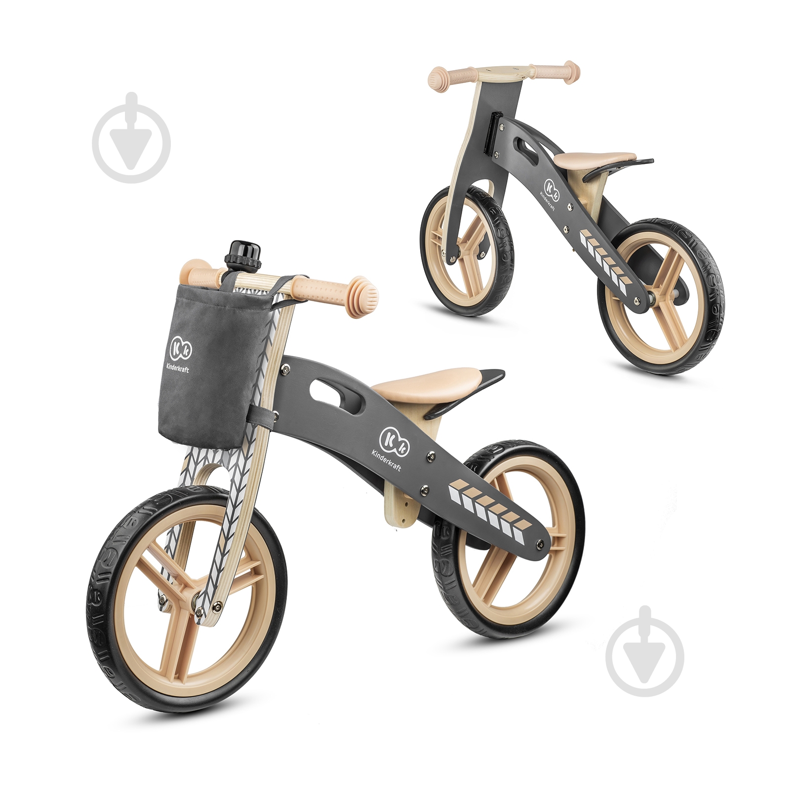 Беговел Kinderkraft Runner черный с бежевым - фото 9 Беговел Kinderkraft Runner черный с бежевым - фото 9