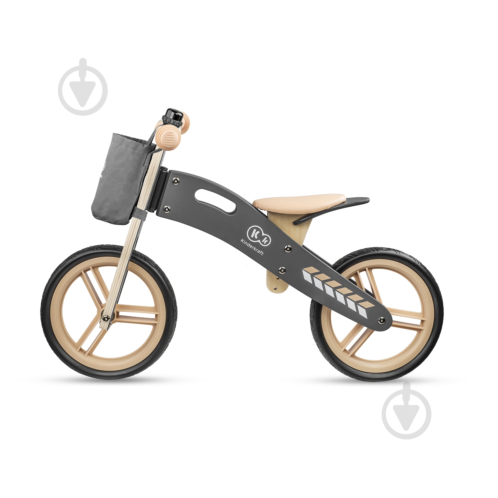 Беговел Kinderkraft Runner черный с бежевым - фото 1 Беговел Kinderkraft Runner черный с бежевым - фото 1