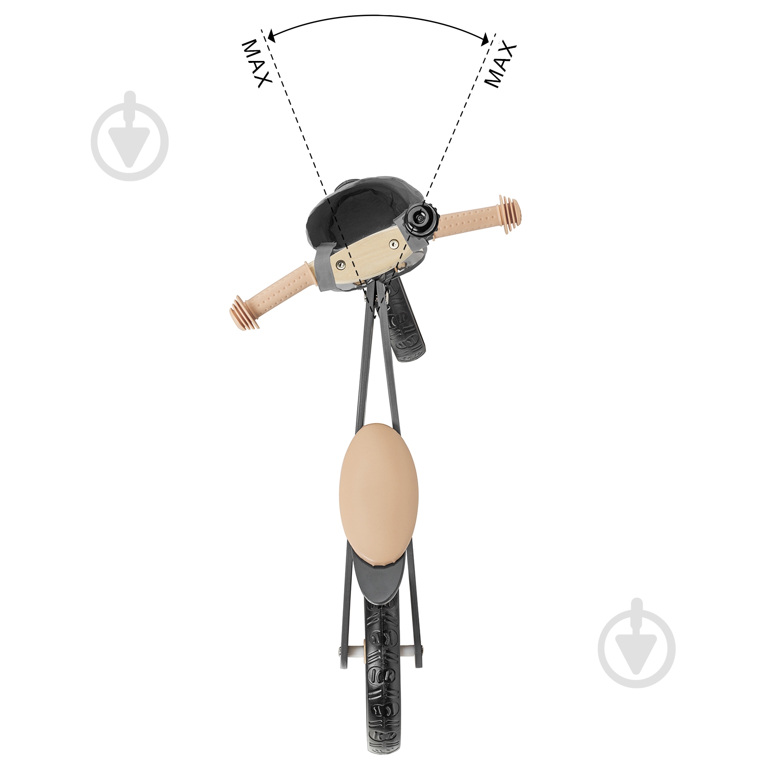 Беговел Kinderkraft Runner черный с бежевым - фото 5 Беговел Kinderkraft Runner черный с бежевым - фото 5