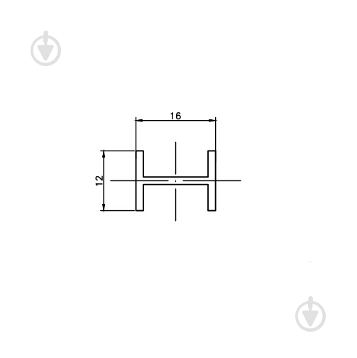 Тавр алюминиевый Н-подобный 16x1,5 мм 2000 мм гладкий анодированое серебро - фото 2 Тавр алюминиевый Н-подобный 16x1,5 мм 2000 мм гладкий анодированое серебро - фото 2