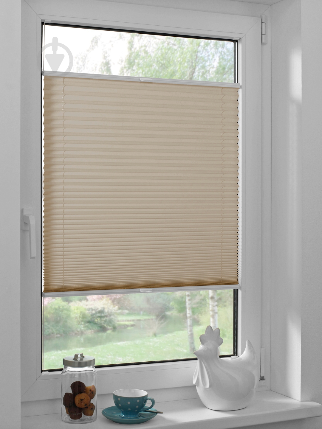Штора-плісе Rollotex тканина DUO ECORO 72х95 см Капучіно - фото 3 Штора-плісе Rollotex тканина DUO ECORO 72х95 см Капучіно - фото 3
