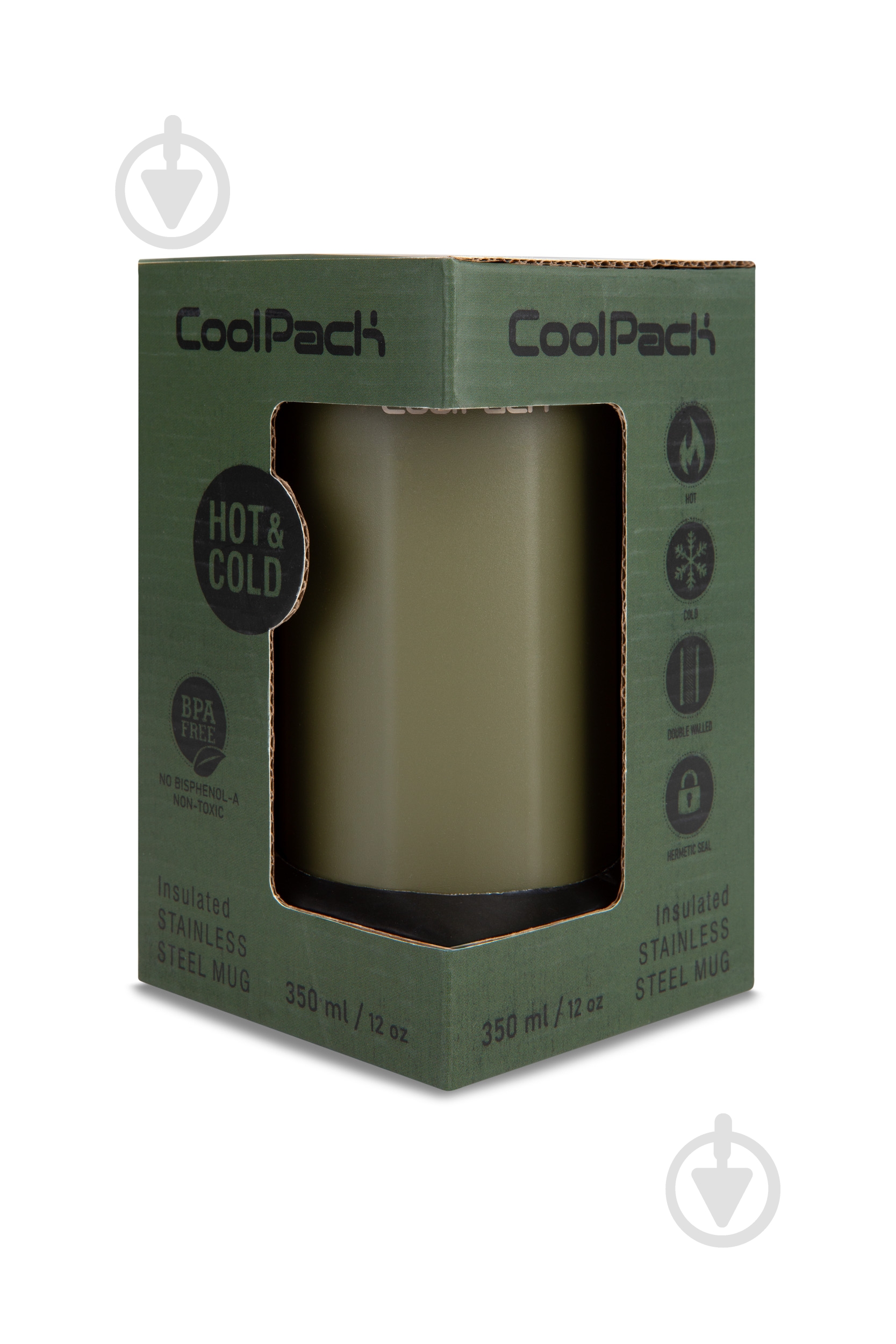 Термобутылка CoolPack 350 мл olive green - фото 2
