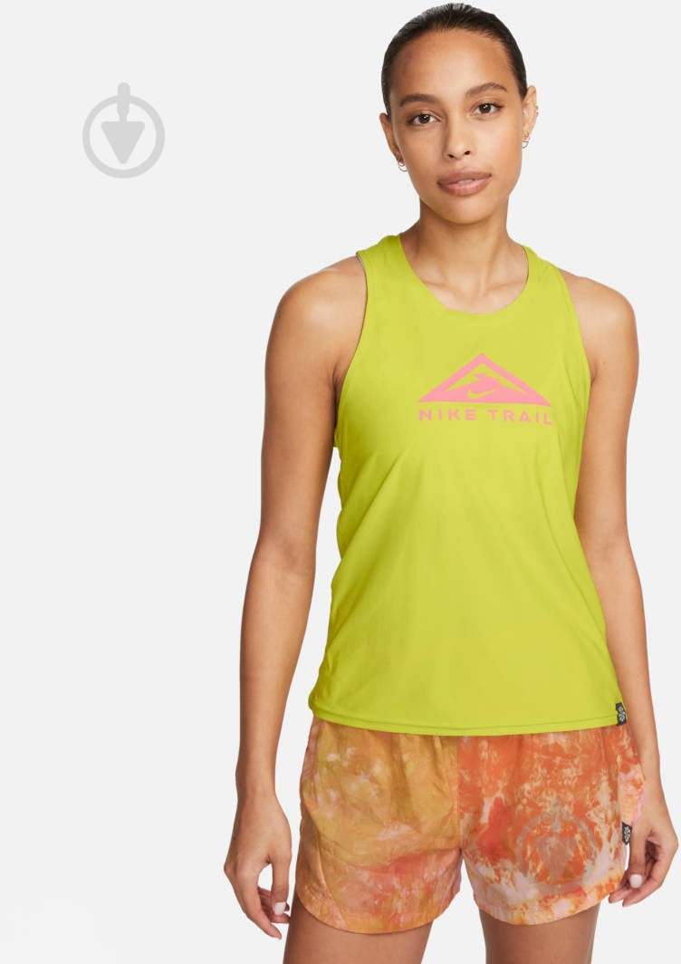 Майка Nike DX1023-308 р.XS зеленый - фото 1