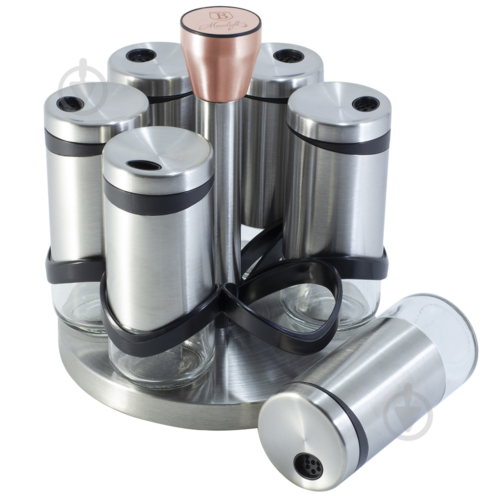 Набор для специй Berlinger Haus Moonlight Edition 7 предметов BH 1992 - фото 1