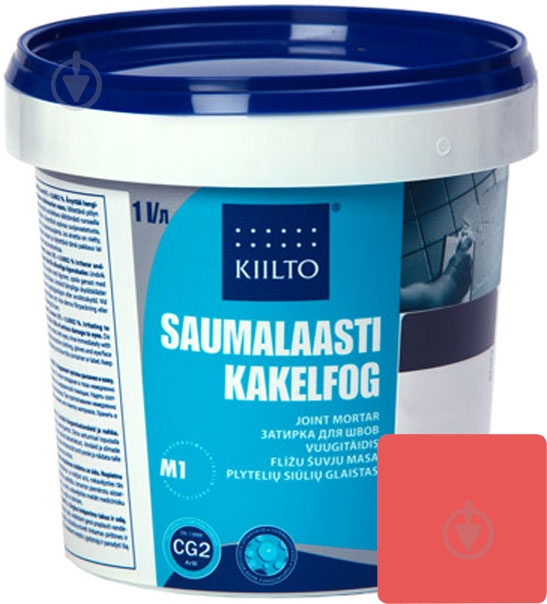 Фуга Kiilto Kesto 27 1 кг красный - фото 1