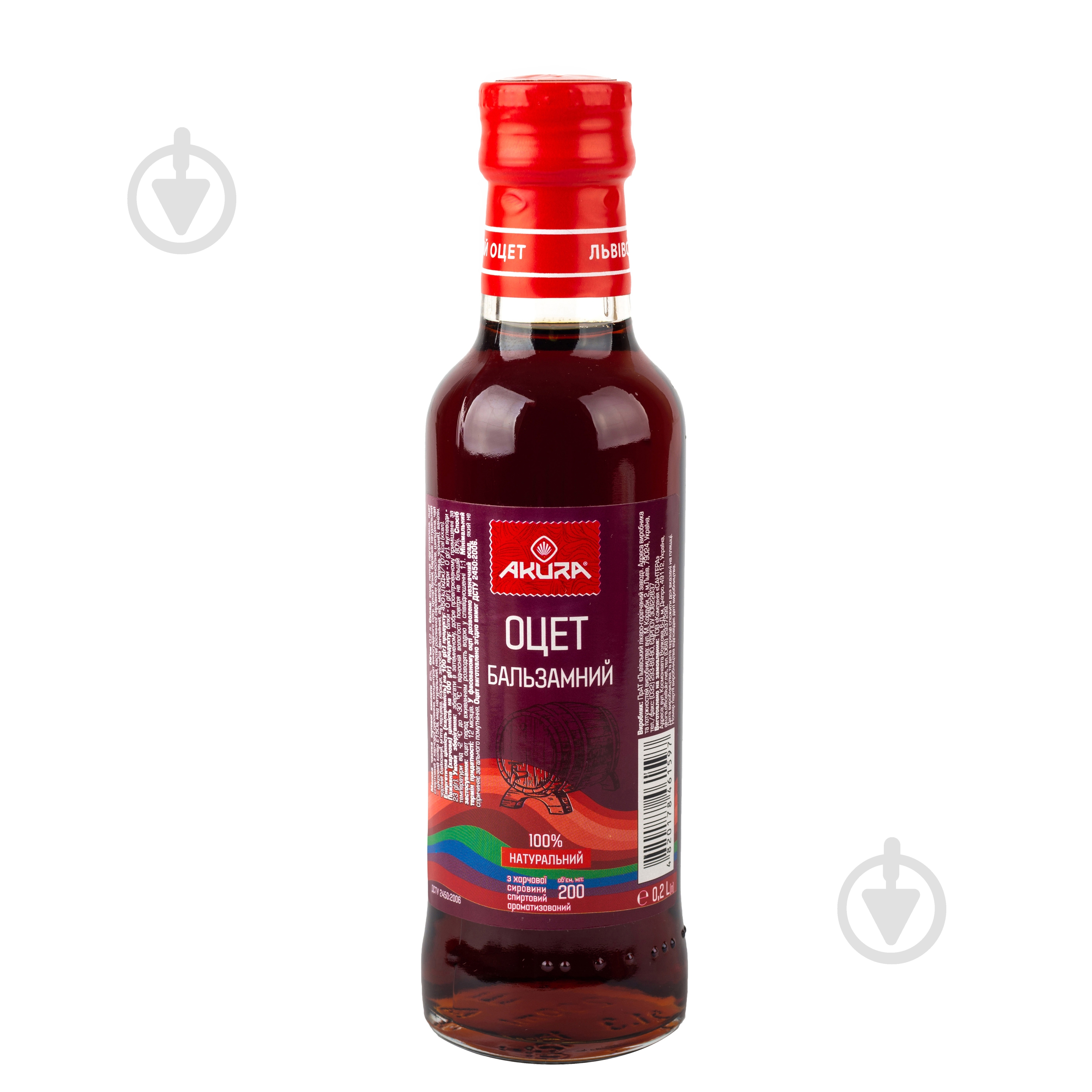 Оцет Akura бальзамічний 6% натуральний 200 мл - фото 1
