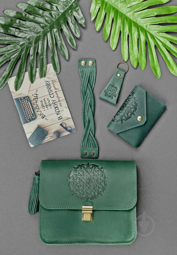 Набор подарочный BlankNote Монреаль зеленый BN-set-access-15 - фото 2