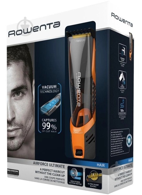 Машинка для стрижки Rowenta Airforce Ultimate TN9300F6 - фото 9