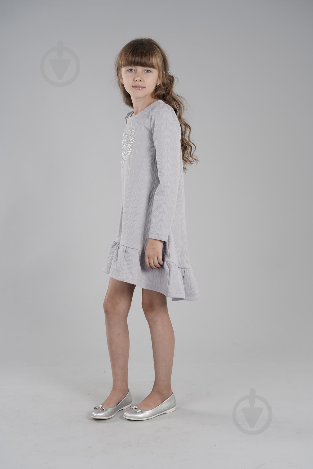 Сукня Sasha р.128 сірий 4141/2 - фото 2 Сукня Sasha р.128 сірий 4141/2 - фото 2