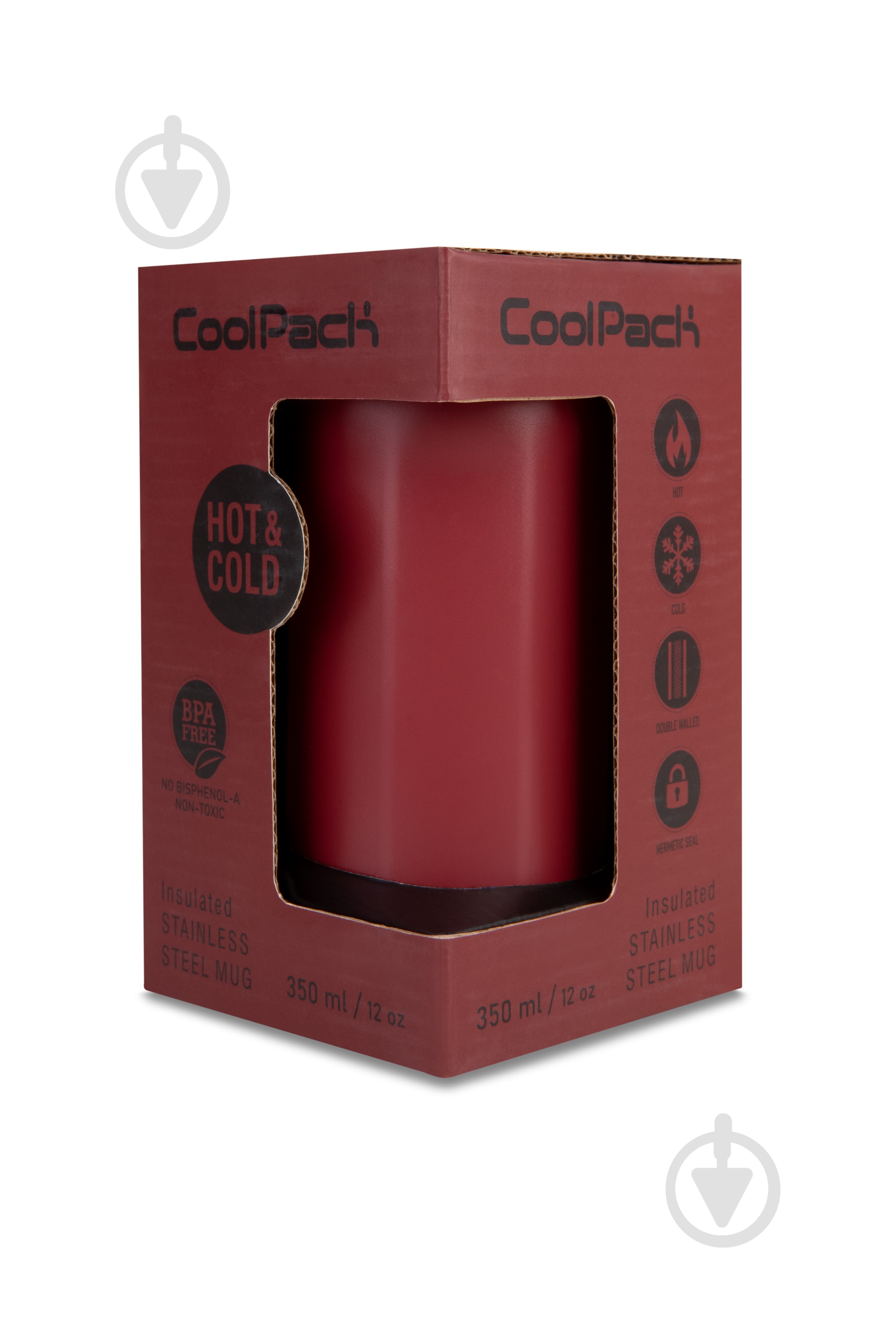 Термобутылка CoolPack 350 мл burgundy - фото 2