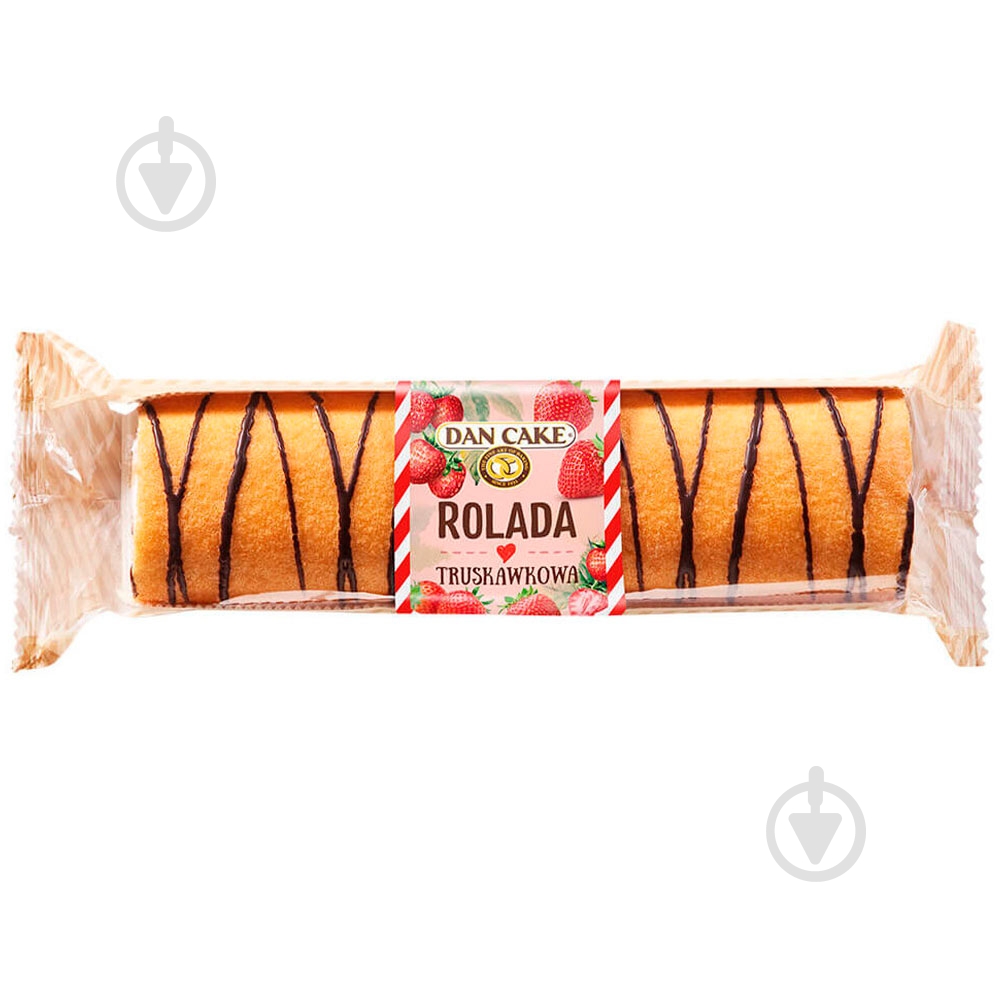 Кекс Dan Cake рулет клубничный 400 г - фото 1