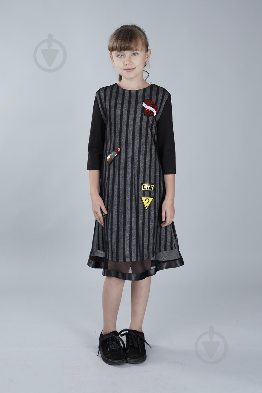 Платье Sasha р.140 черный 4066 - фото 2