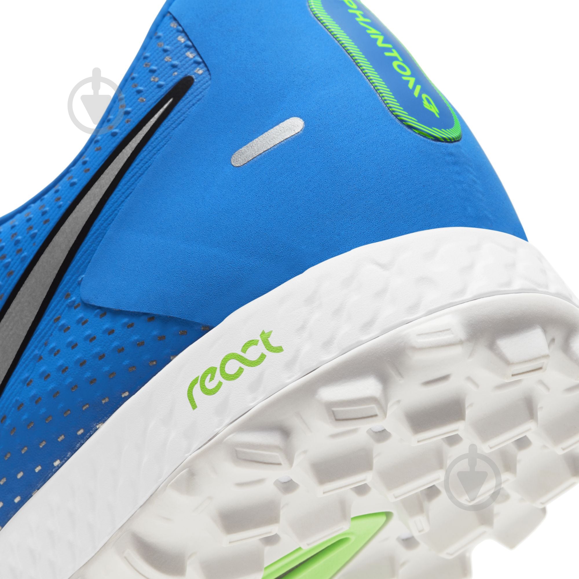 Сороконожки Nike React Phantom GT Pro TF CK8468-400 р.46 зеленый - фото 10
