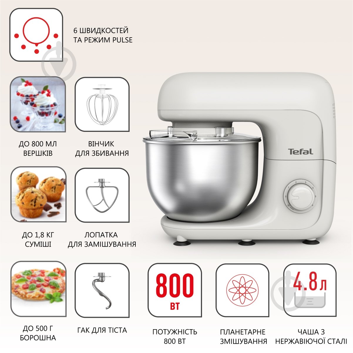 Кухонная машина Tefal BAKE ESSENTIAL QB160138 - фото 13