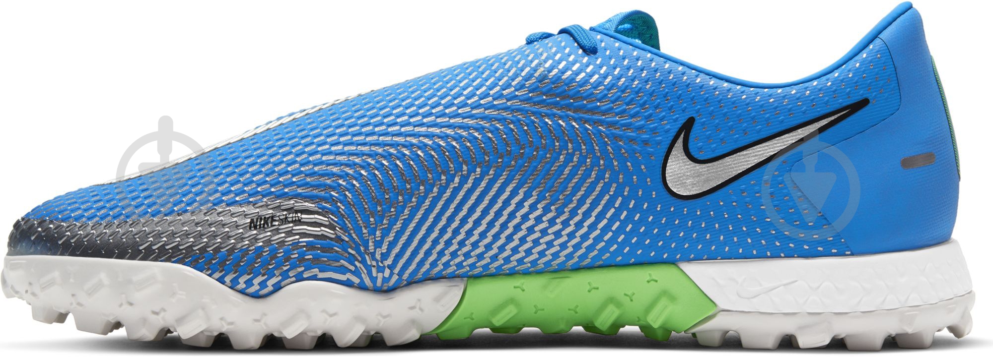 Сороконожки Nike React Phantom GT Pro TF CK8468-400 р.45 зеленый - фото 6