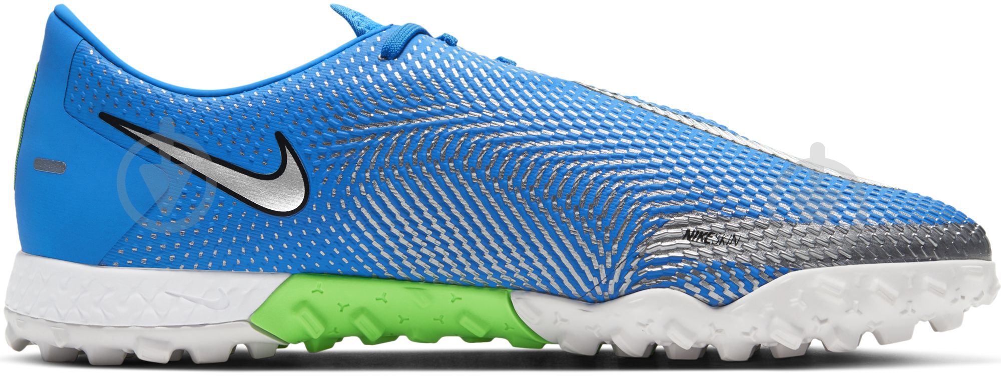 Сороконожки Nike React Phantom GT Pro TF CK8468-400 р.40,5 зеленый - фото 4