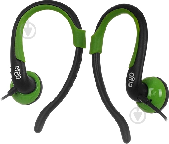 Гарнитура Ergo VS-300 black/green - фото 1 Гарнитура Ergo VS-300 black/green - фото 1