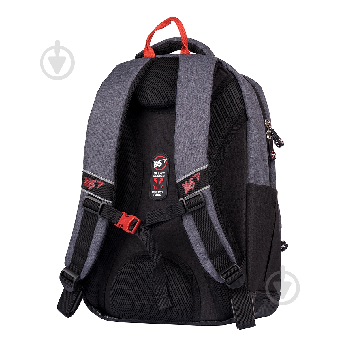 Рюкзак школьный YES TS-49 SubSurf. Black and White серый - фото 2