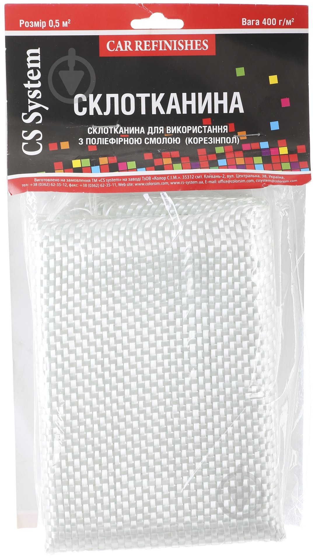 Стеклоткань CS System 125х40 см 400гр/м.кв - фото 1