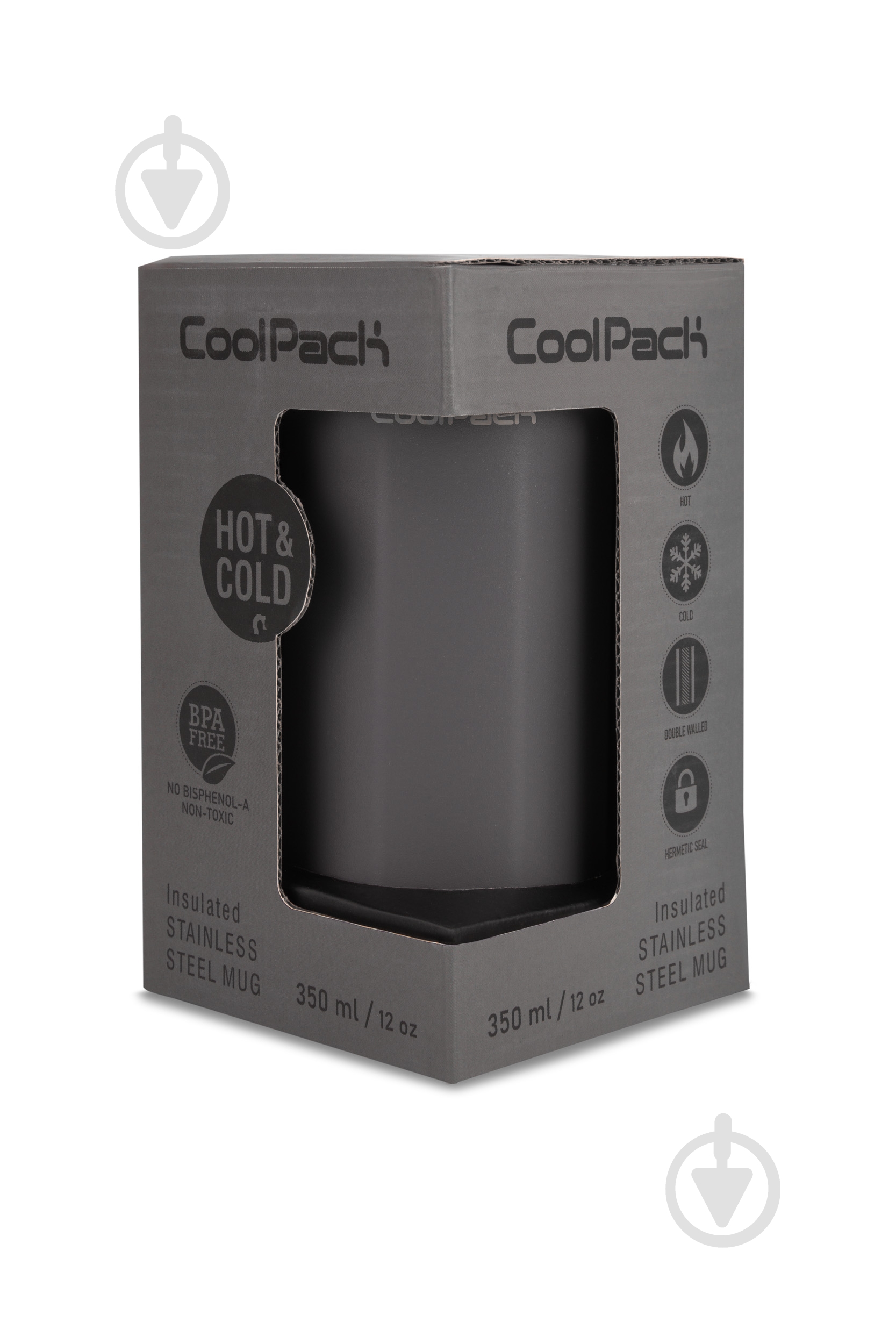 Термобутылка CoolPack 350 мл dark grey - фото 2
