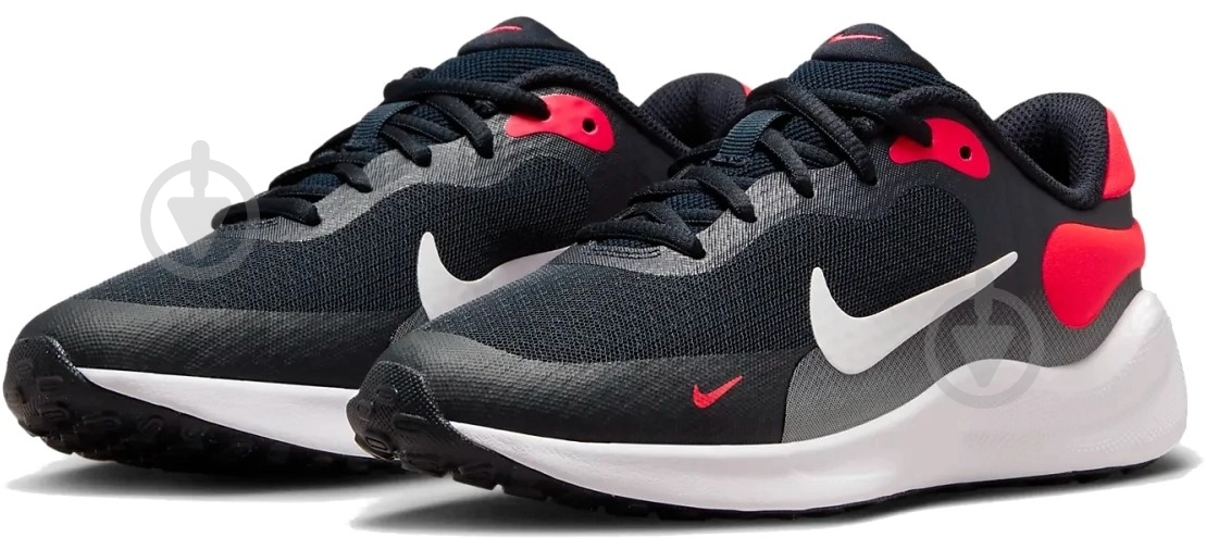 Кроссовки для мальчиков Nike REVOLUTION 7(GS) FB7689-400 р.36 черные - фото 4