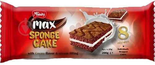Бисквит Mindy Max с какао 200 г - фото 1