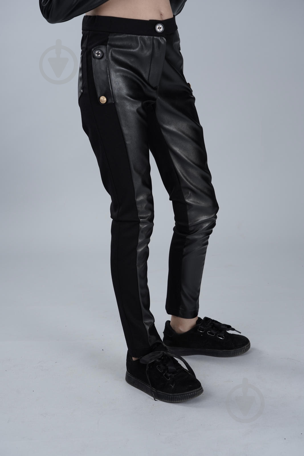 Брюки Sasha р.152 черный 3963/2 - фото 2 Брюки Sasha р.152 черный 3963/2 - фото 2