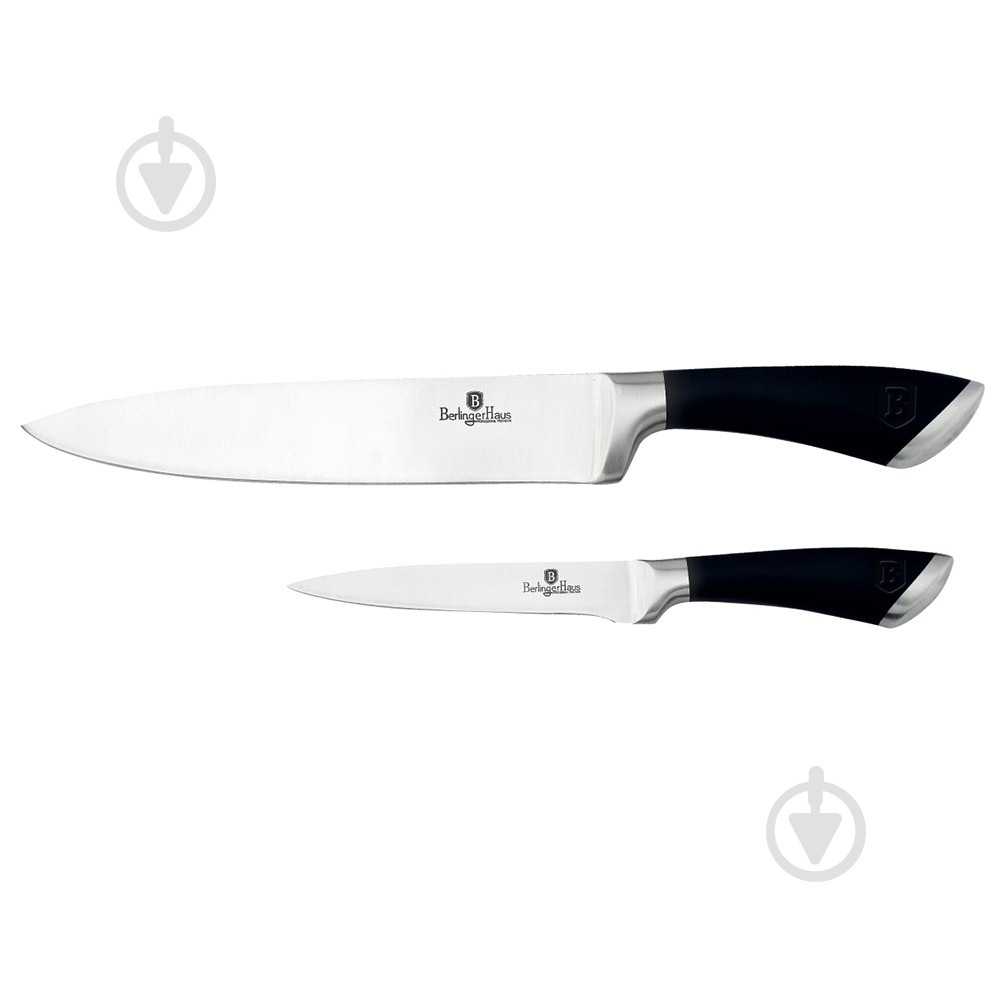 Набір ножів Berlinger Haus BLACK ROYAL Collection 2 предмети BH 2141 - фото 1