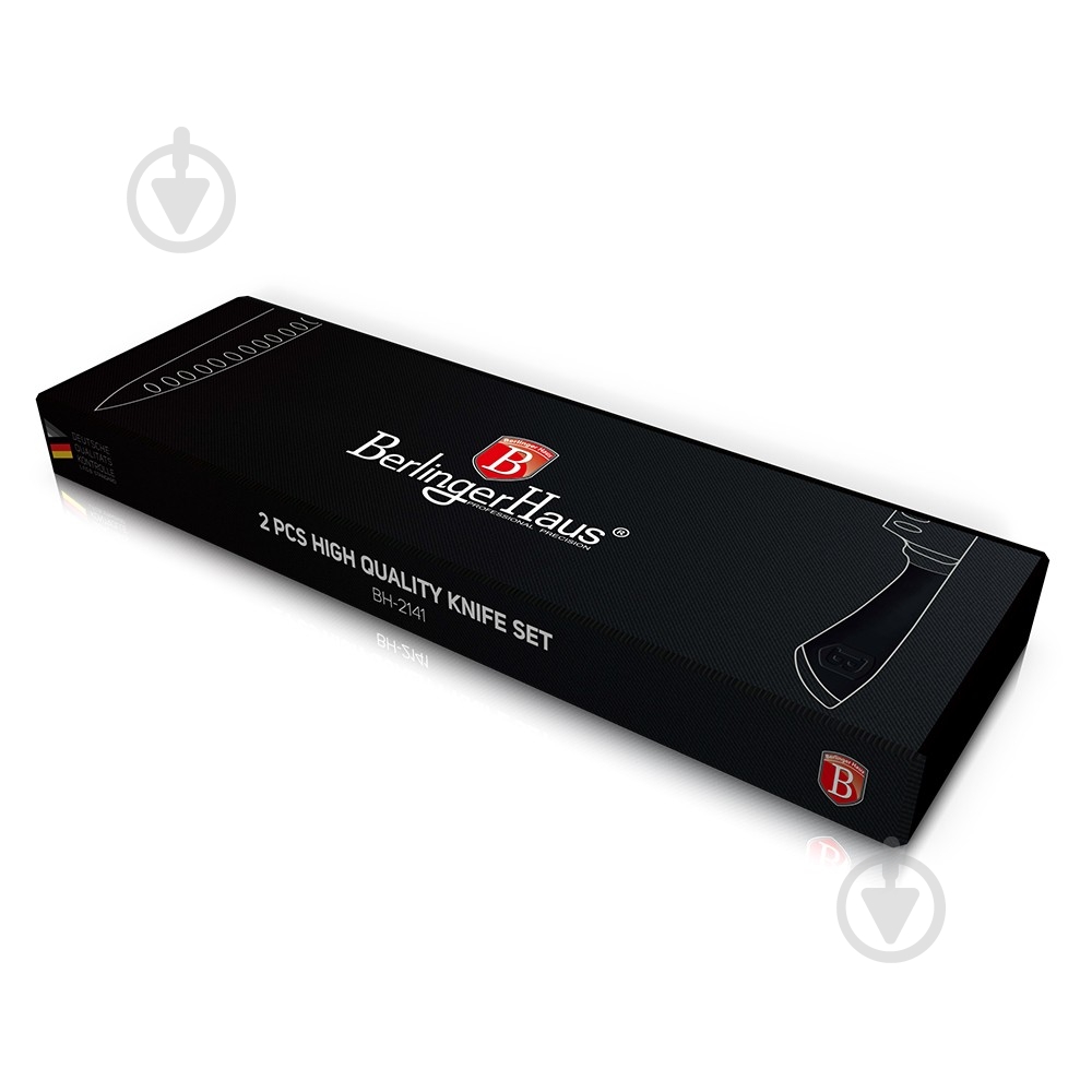Набір ножів Berlinger Haus BLACK ROYAL Collection 2 предмети BH 2141 - фото 2