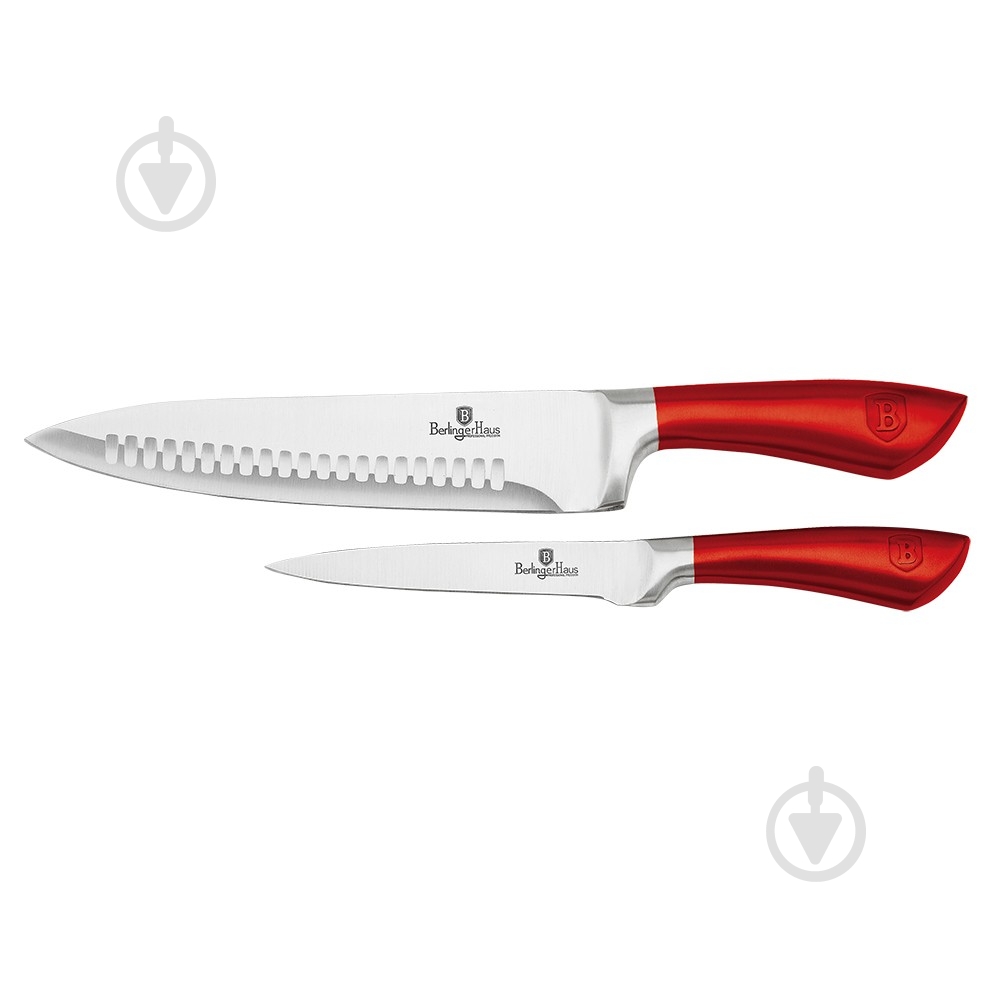 Набор ножей Berlinger Haus Metallic Line BURGUNDY Edition 2 предмета BH 2372 - фото 1 Набор ножей Berlinger Haus Metallic Line BURGUNDY Edition 2 предмета BH 2372 - фото 1