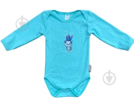 Боді дитяче унісекс Bambinelli бірюзовий р.80 бірюзовий із малюнком Б301-5 - фото 1 Боді дитяче унісекс Bambinelli бірюзовий р.80 бірюзовий із малюнком Б301-5 - фото 1