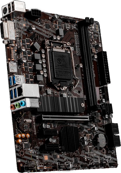 Материнська плата MSI B460M-A PRO (Socket 1200, Intel B460, mirco ATX) - фото 4