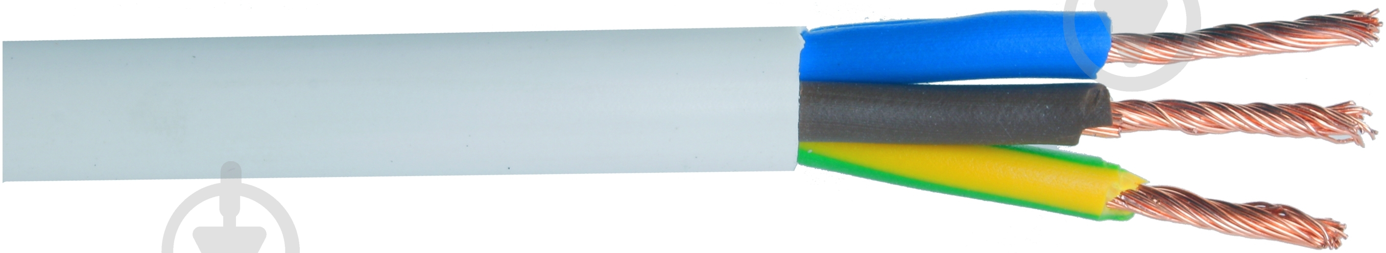 Кабель силовой Borsan ПВС 3x1,5 медь - фото 1