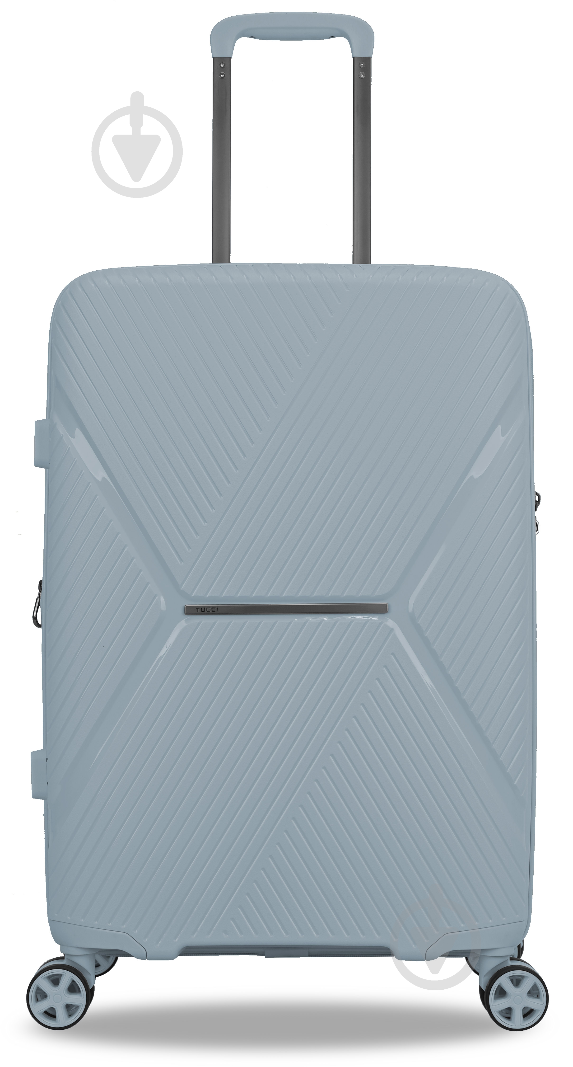 Чемодан MS-2592 M голубой - фото 1