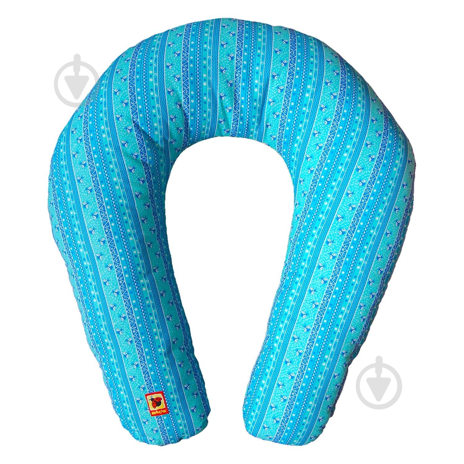 Подушка для кормления Масик с чехлом голубой 68х55 см МС 110612-04 - фото 1