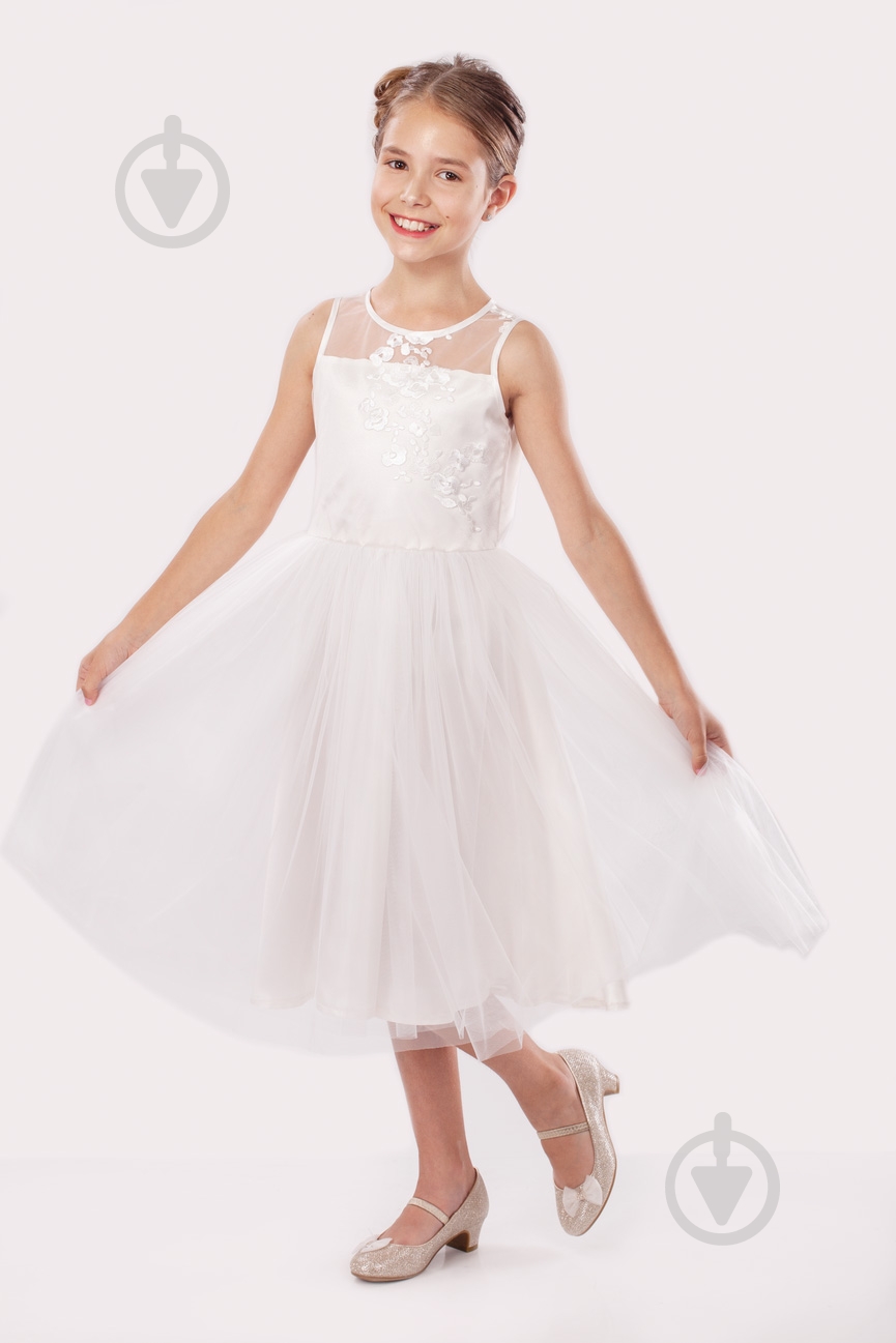 Сукня Sasha р.116 молочний 4078 - фото 1 Сукня Sasha р.116 молочний 4078 - фото 1