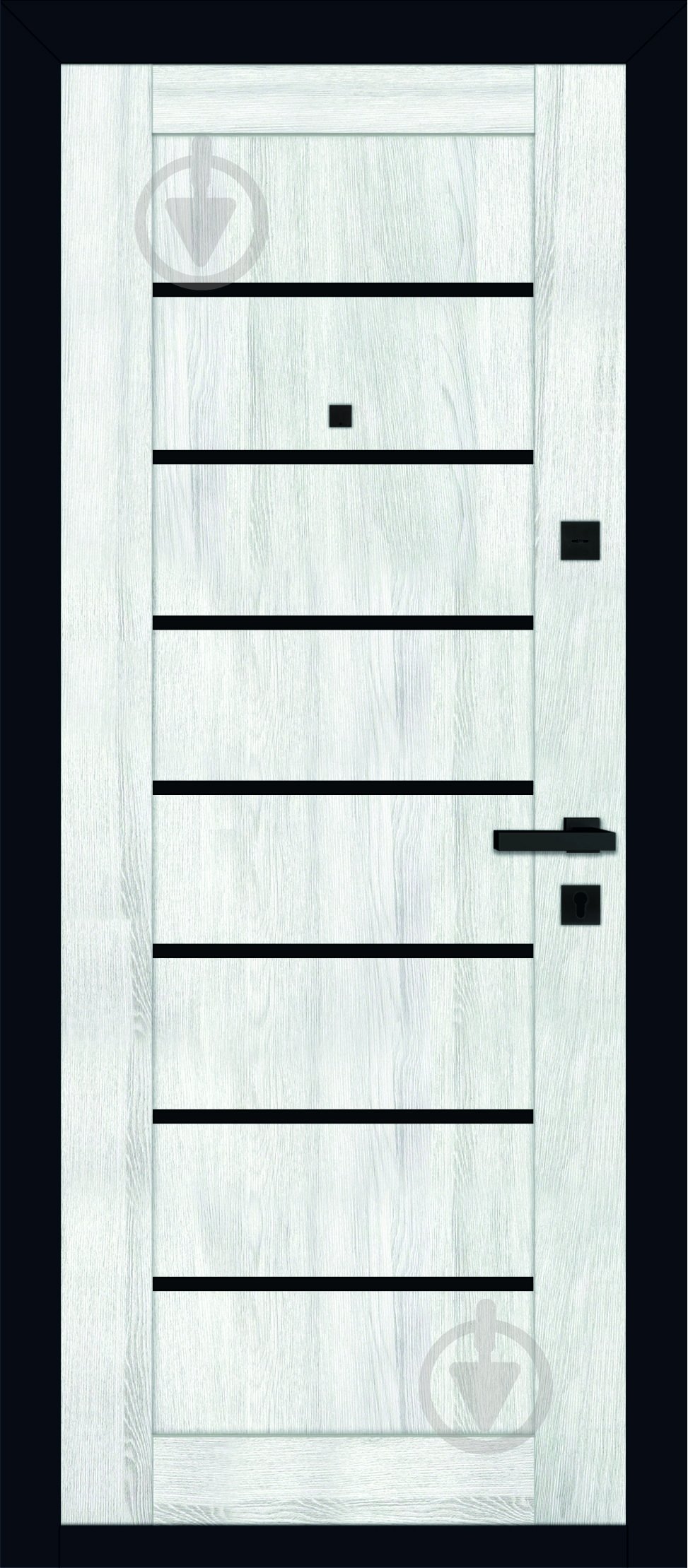 Двері вхідні TM Riccardi Стандарт 10Q-LEGO 10 BG чорний оксамит / клен айс 2050x960 мм праві - фото 2 Двері вхідні TM Riccardi Стандарт 10Q-LEGO 10 BG чорний оксамит / клен айс 2050x960 мм праві - фото 2