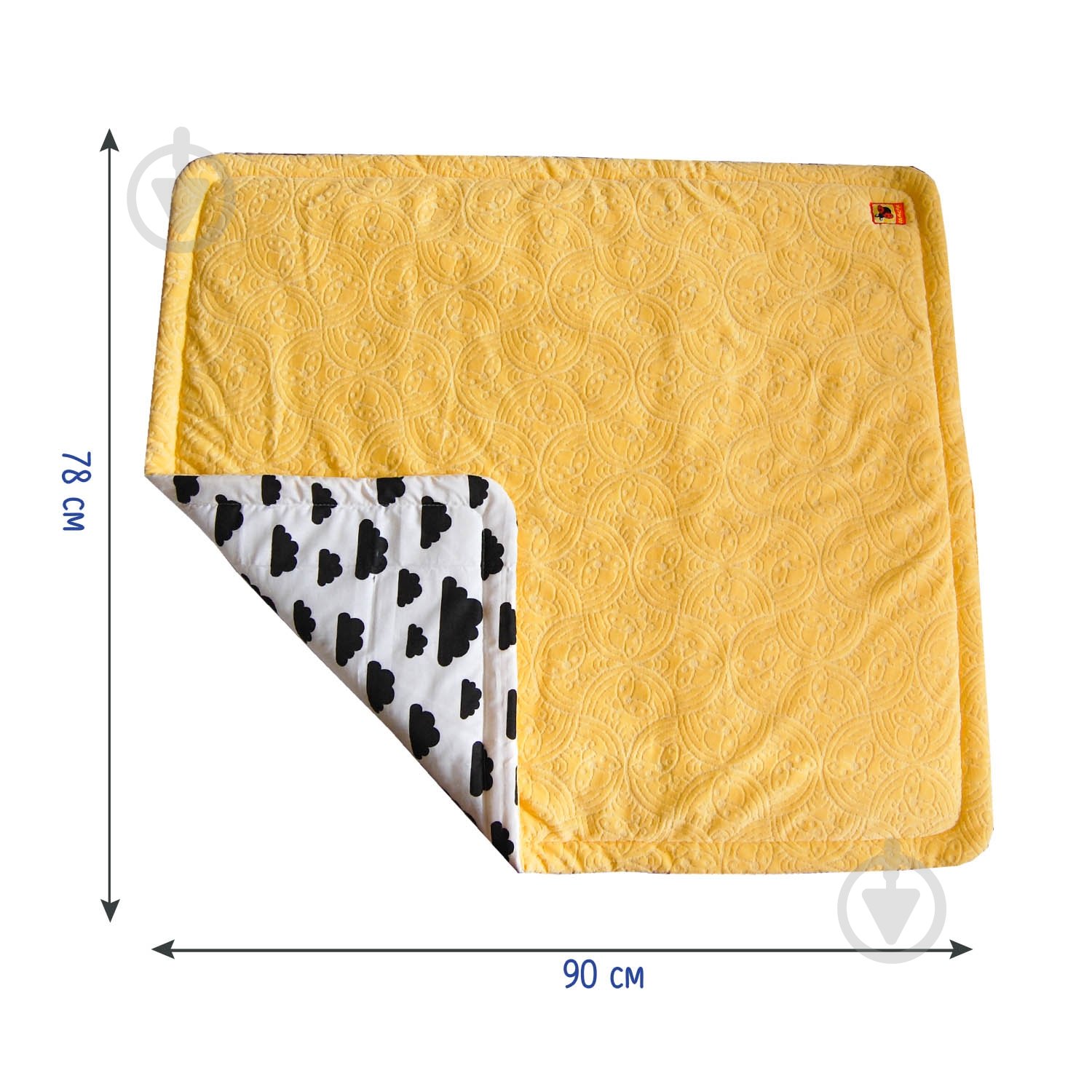 Плед Масік дитячий Сонечко 78х90 см жовтий МС 110612-15 - фото 1