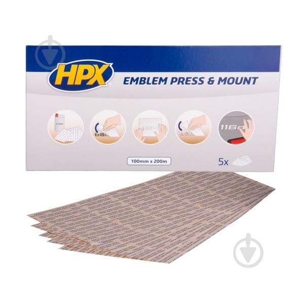 Клей HPX Press&Mount для автомобильных эмблем прозрачный - фото 1