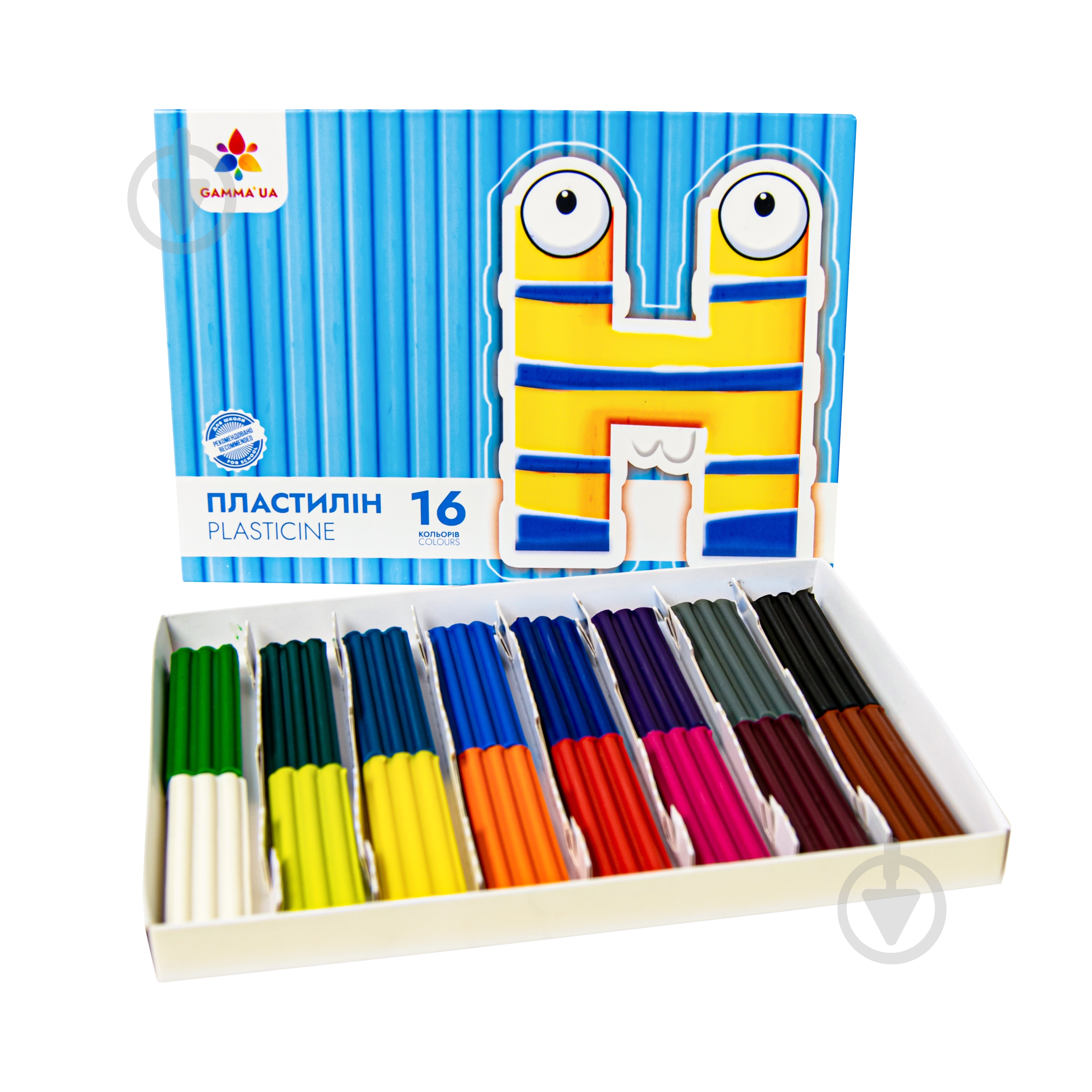 Пластилин восковый 16 цветов 200317 Райдуга-Трейд - фото 1