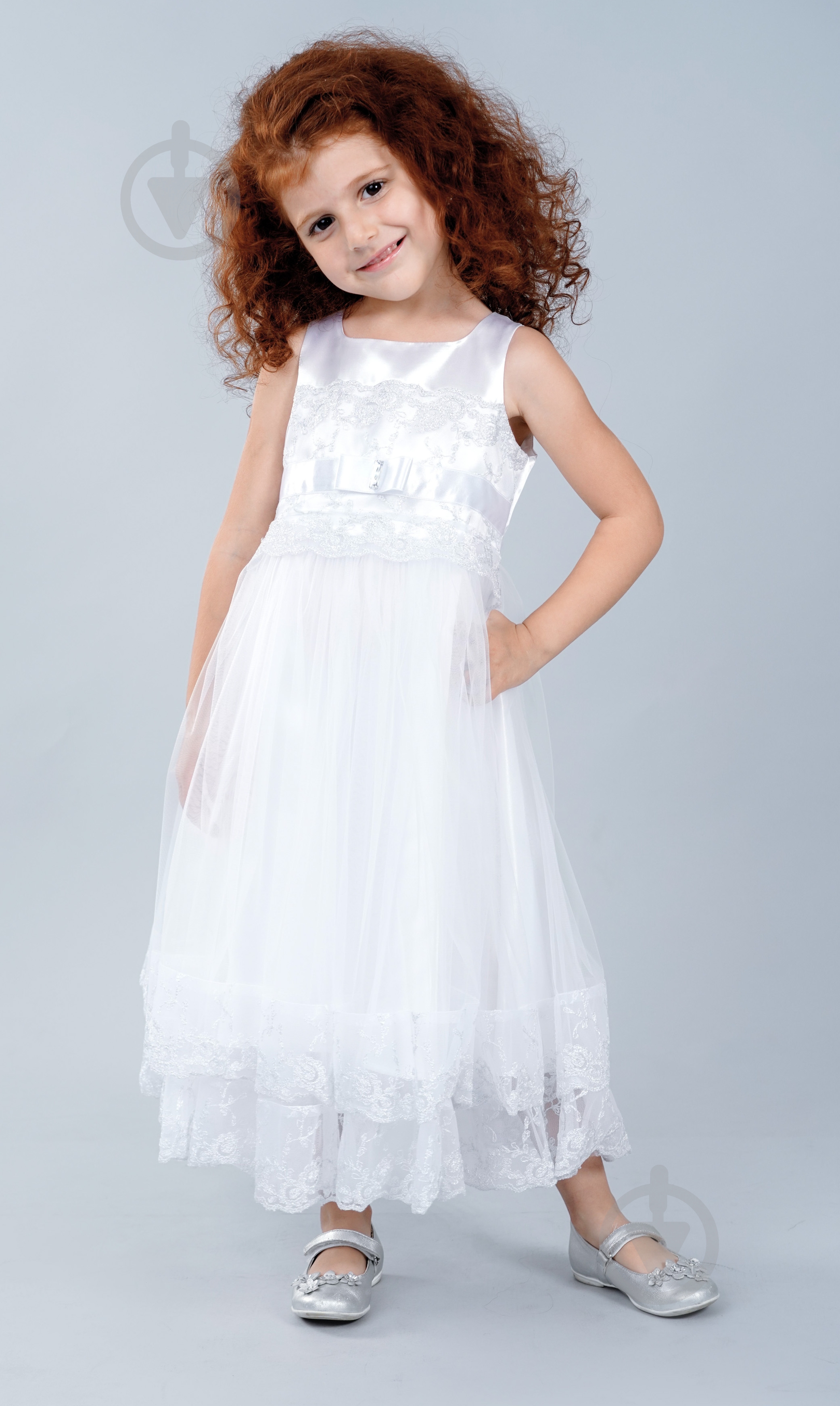 Платье Sasha р.128 белый 3575/1 - фото 2