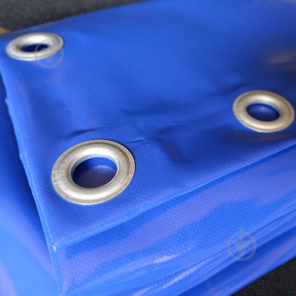 Тент универсальный Техно Тент Плюс водонепроницаемый ПВХ 650 г/м² с люверсами 2,40х4 м синий - фото 2 Тент универсальный Техно Тент Плюс водонепроницаемый ПВХ 650 г/м² с люверсами 2,40х4 м синий - фото 2